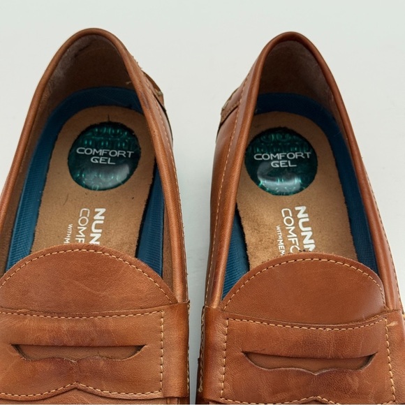 Nunn Bush Men\'s Drexel Moc Toe Penny Loafers Cognac Leather Size 10M main image 12